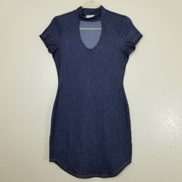No Comment Dresses & Skirts - No Comment Denim Color Stretchy Dress Size: Medium